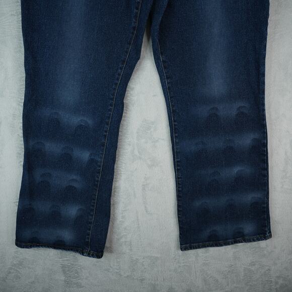 Zana Di Jeans Womens 18 Bootcut High Rise Dark Wash Stretch Glitter Sparkle Y2K - Picture 5 of 13